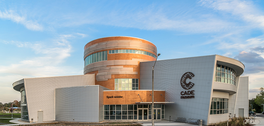 Exterior of Cade Museum