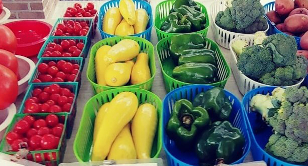 produce at farmers market