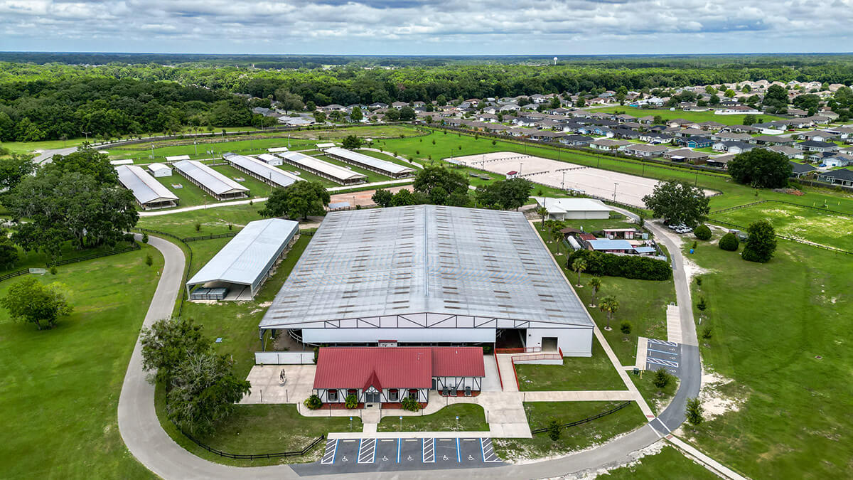 aerial view of alachua county agriculture and equestrian center