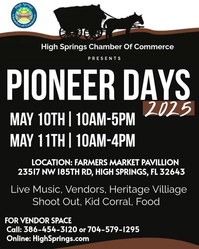 High Springs Pioneer Days poster