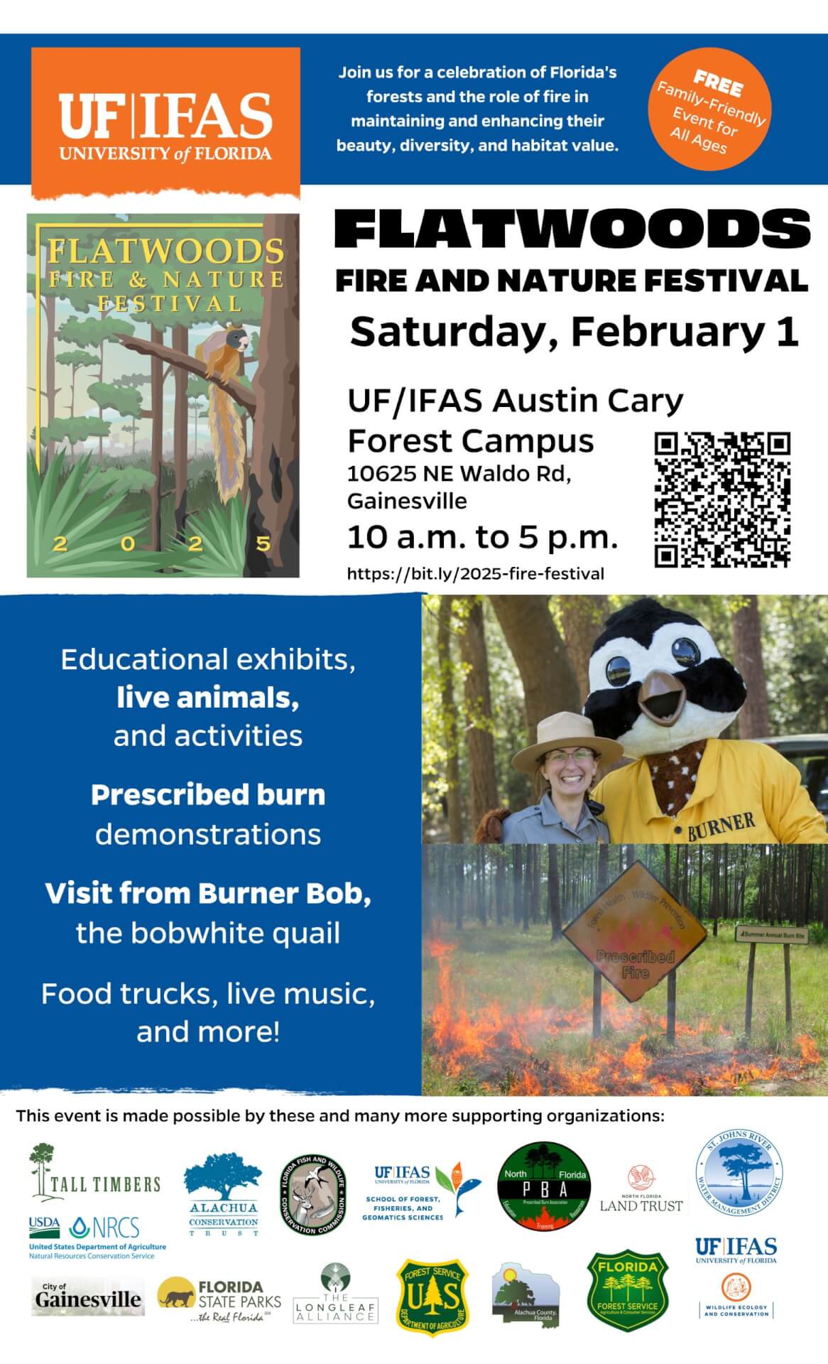 flatwoods fire and nature festival poster