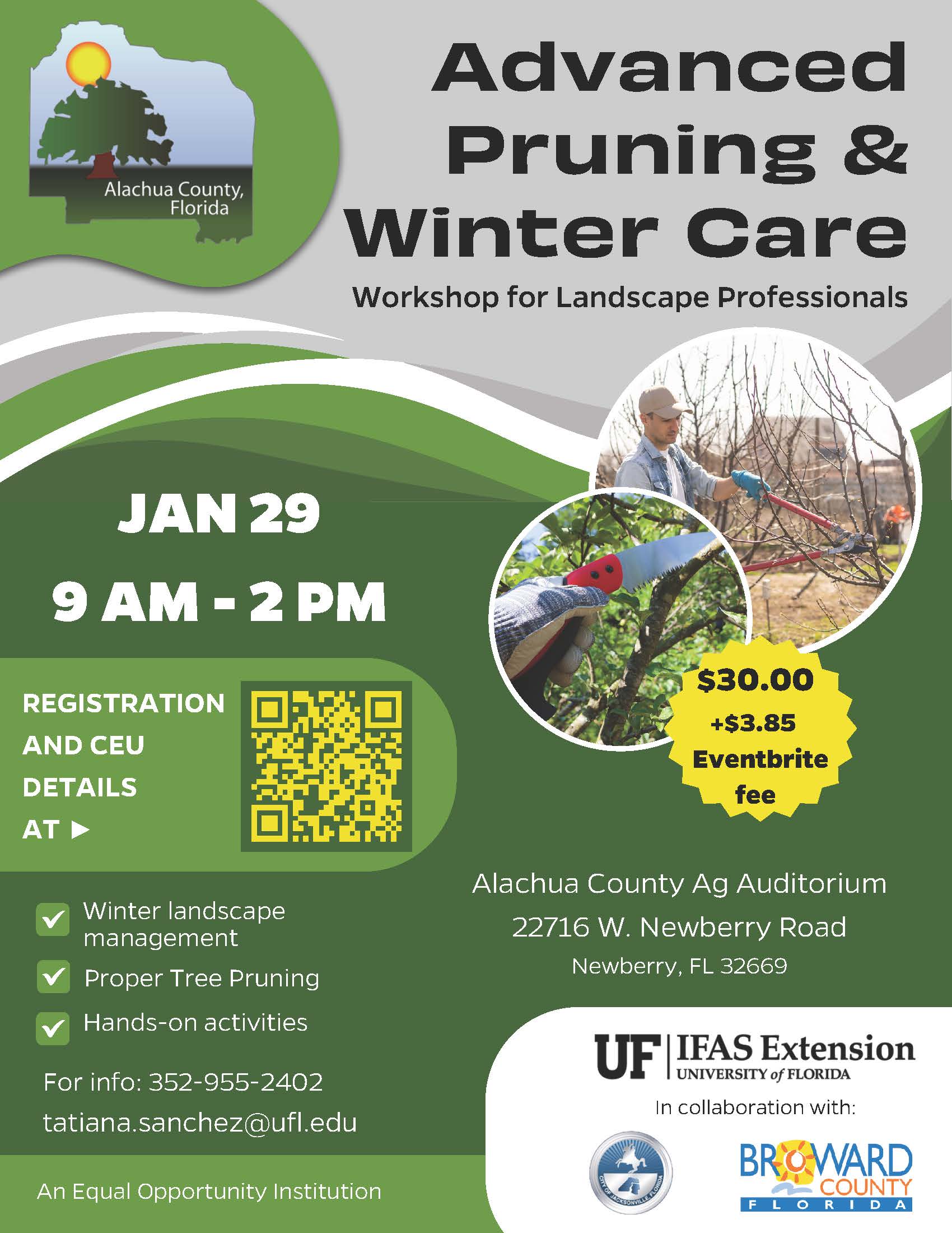 poster for advanced pruning workshop