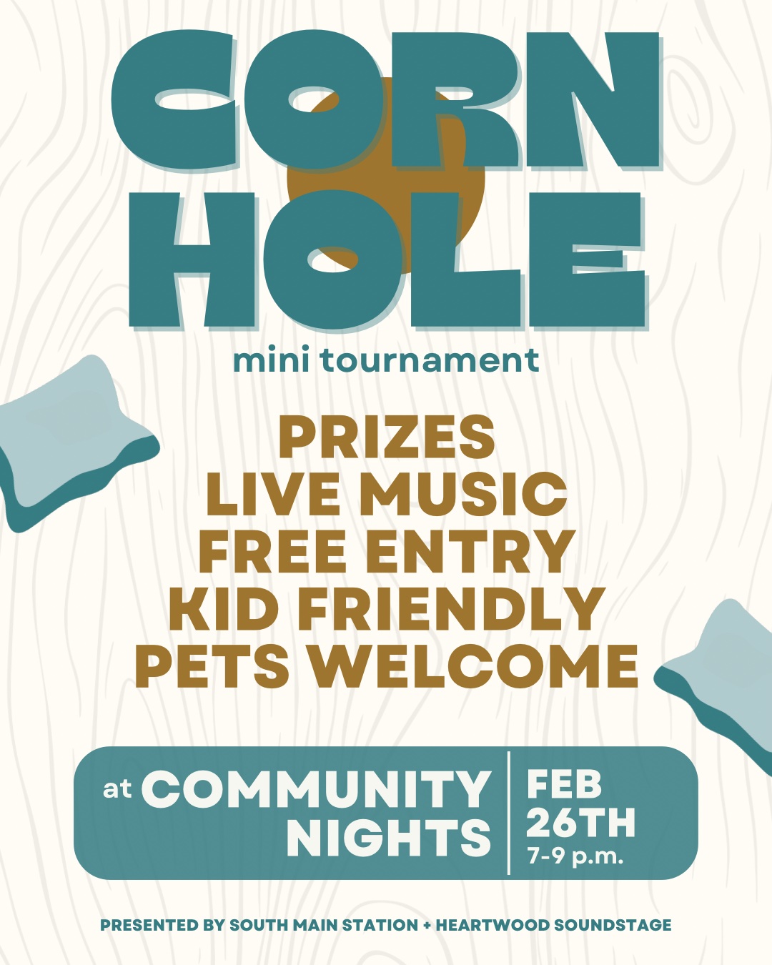 poster for corn hole tournament