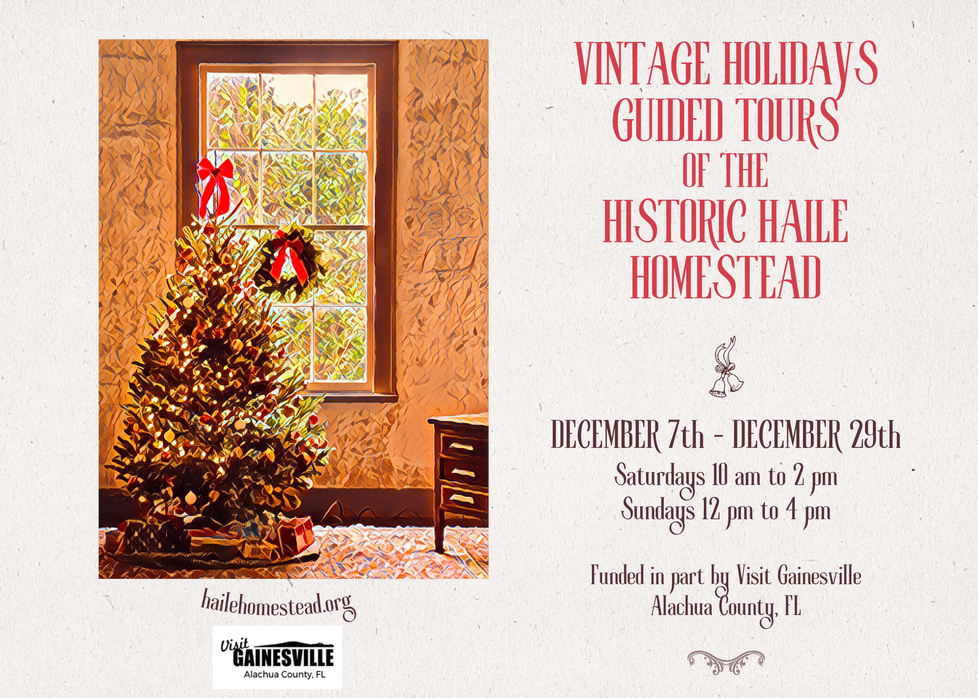 haile homestead holiday tours