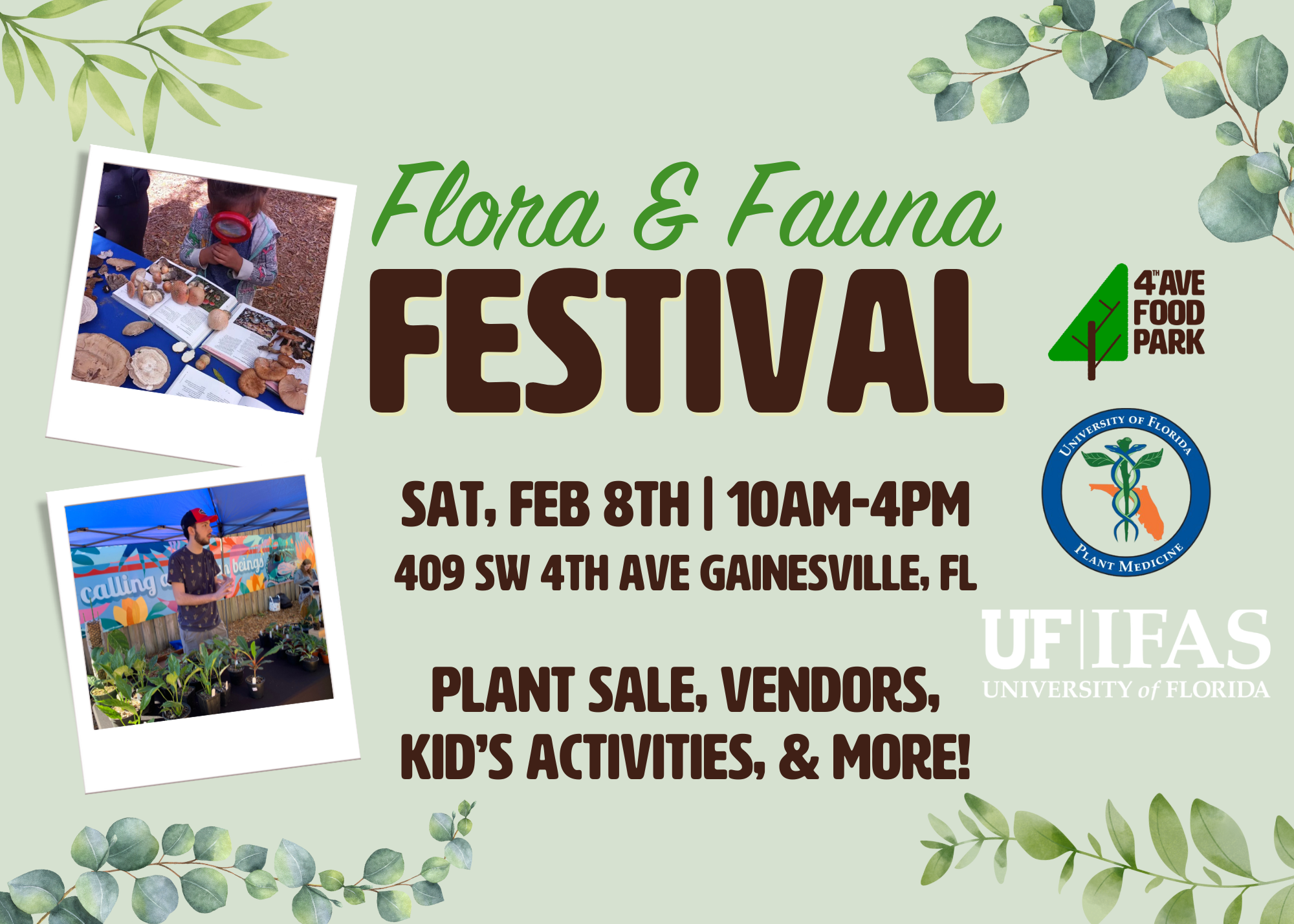 flora and fauna festival poster