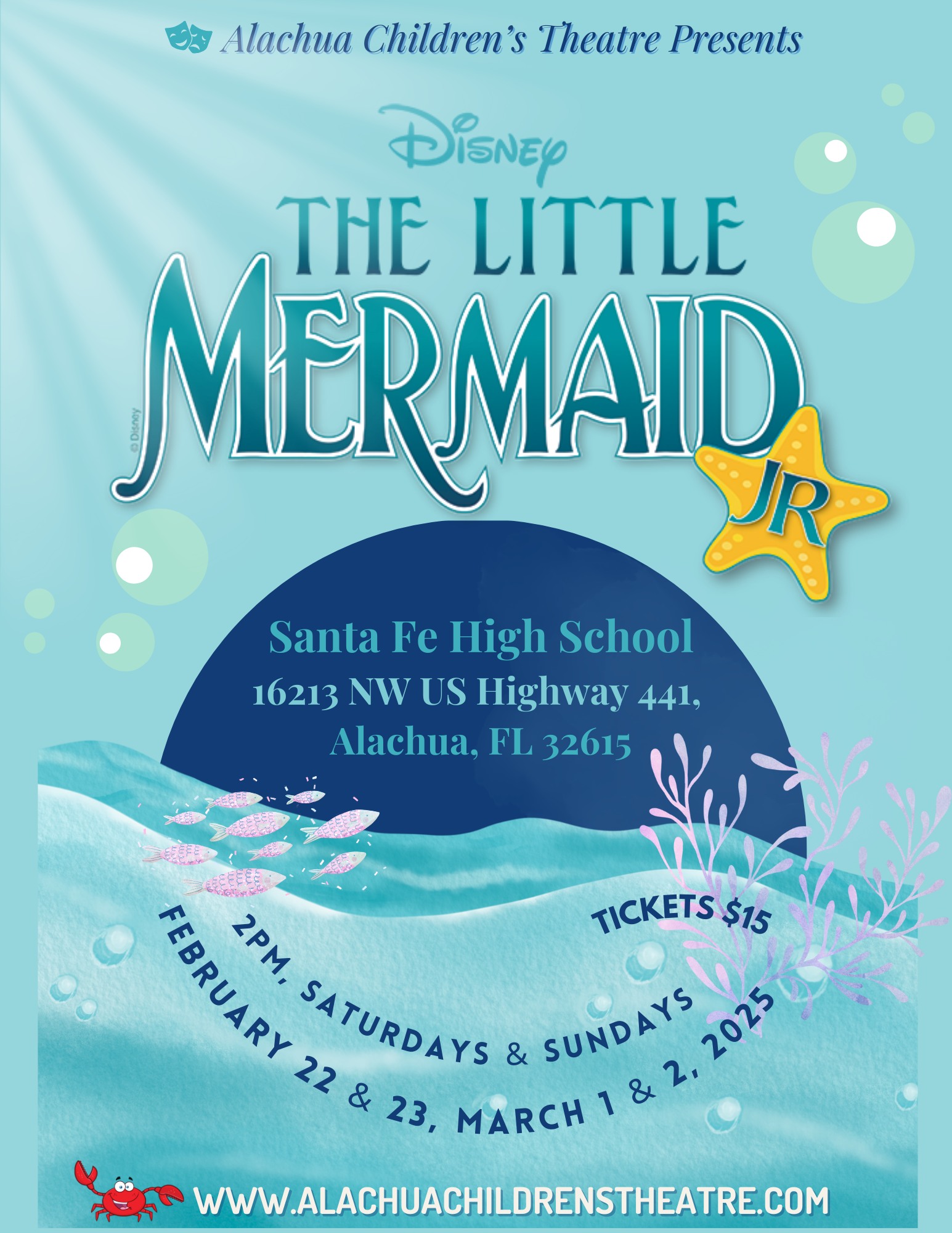 poster for the littler mermaid jr