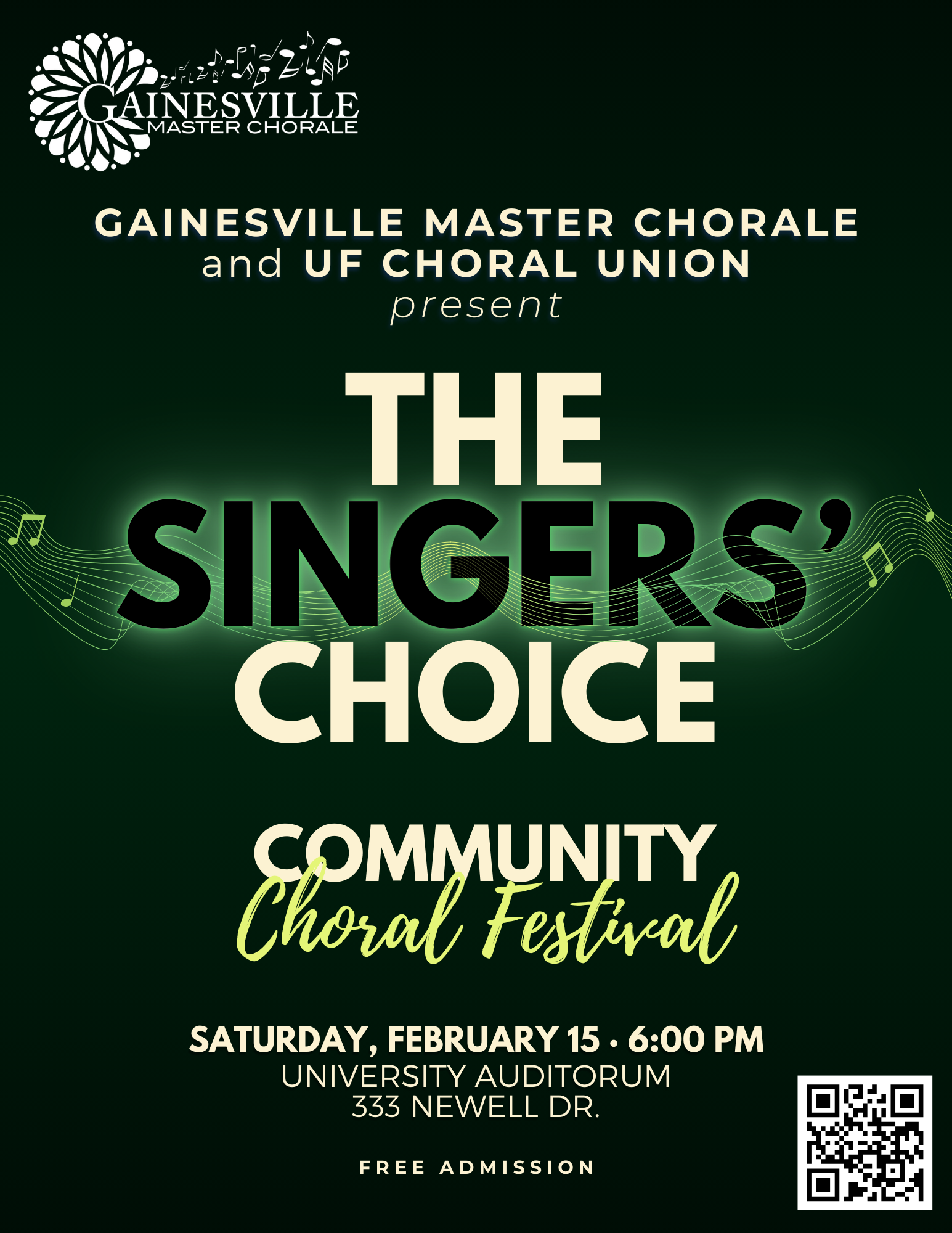 "The Singers' Choice" Community Choral Festival