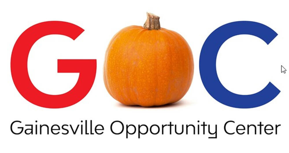 GOC logo with pumpkin in the middle