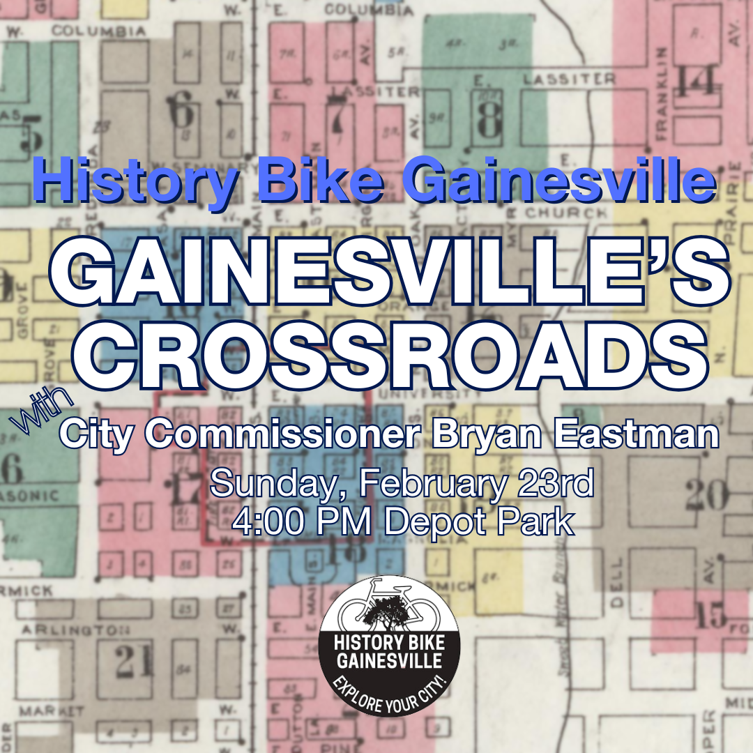 history bike gainesville: Gainesville's Crossroads bike tour at depot park