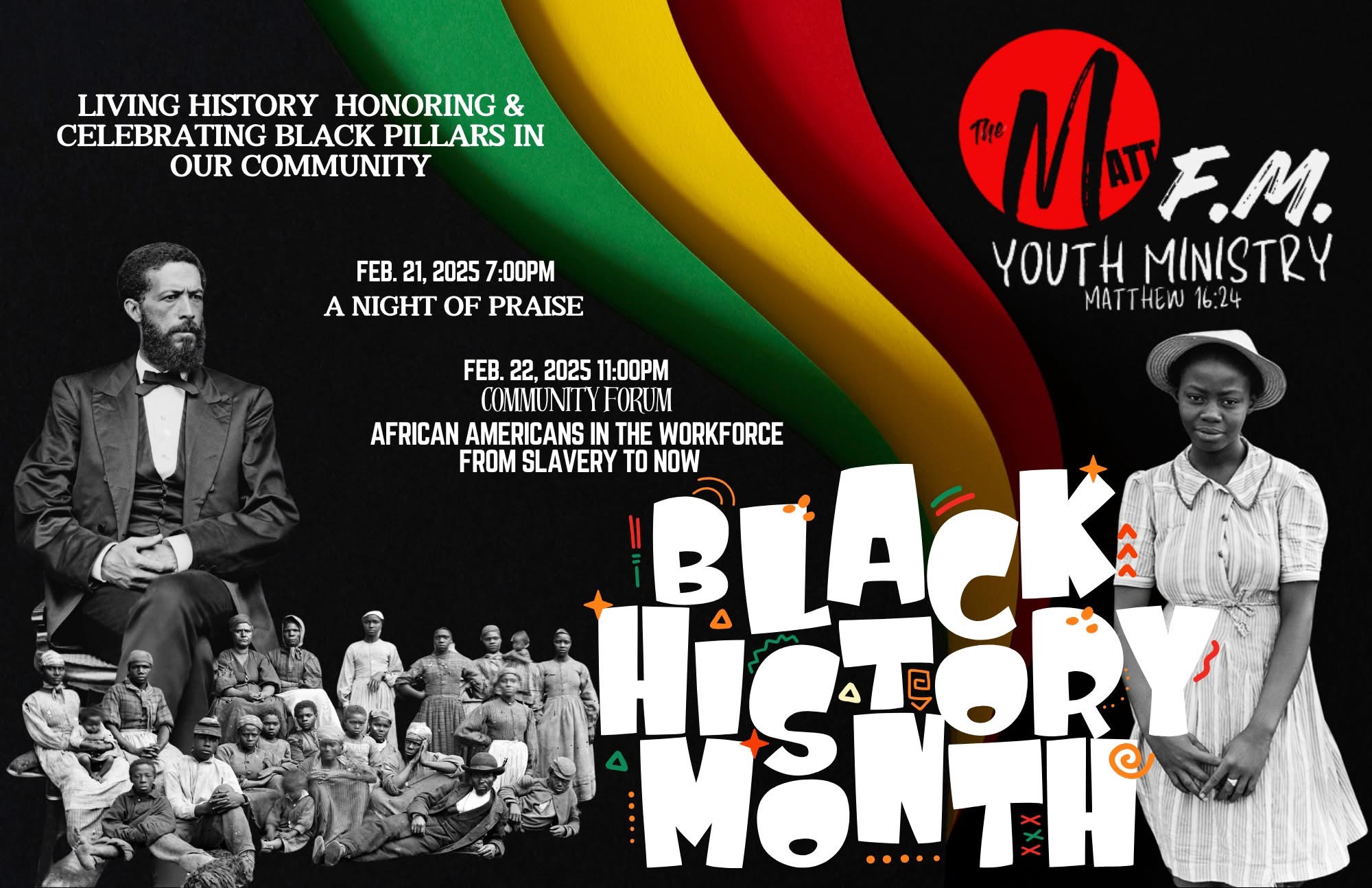 The Matt FM Youth Ministry Black History Month Events