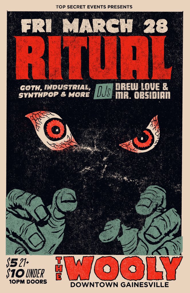 poster for Ritural goth night