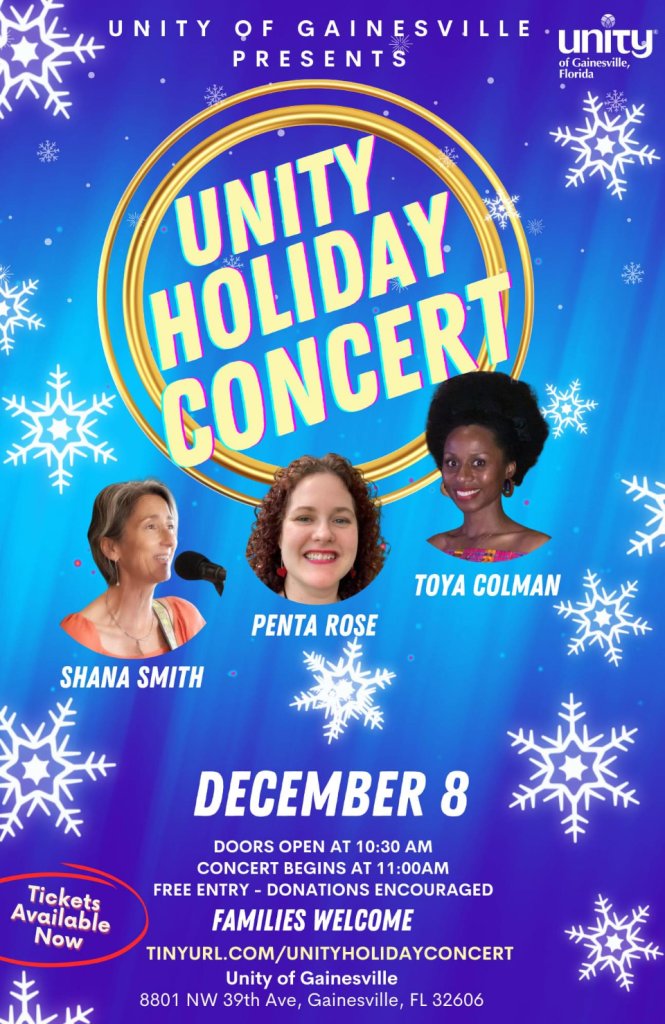 unity holiday concert poster