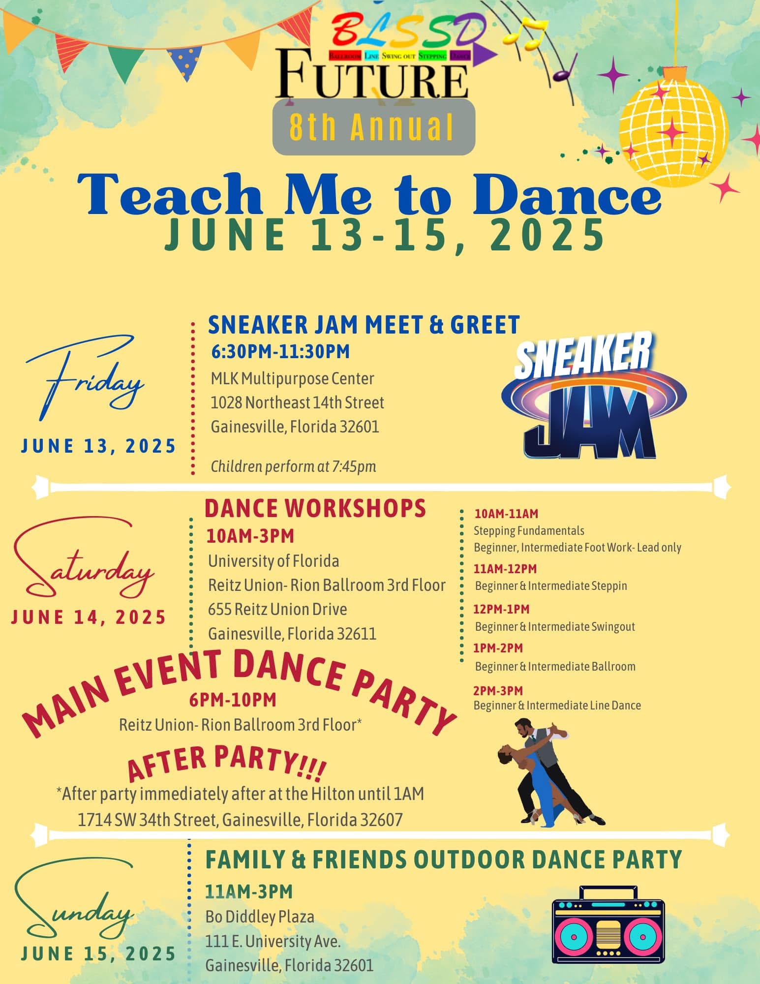 teach me to dance event poster