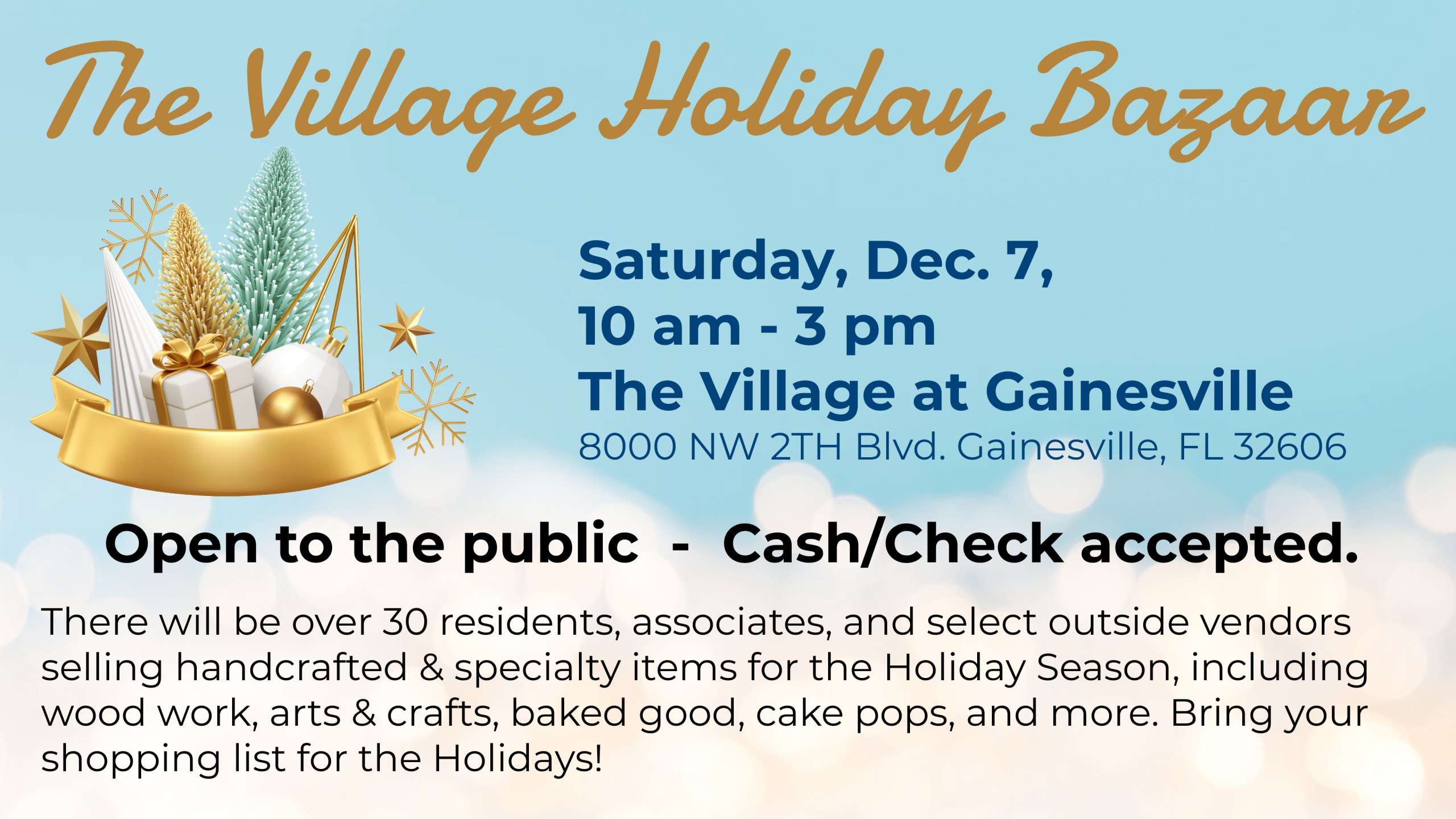 the village holiday bazar