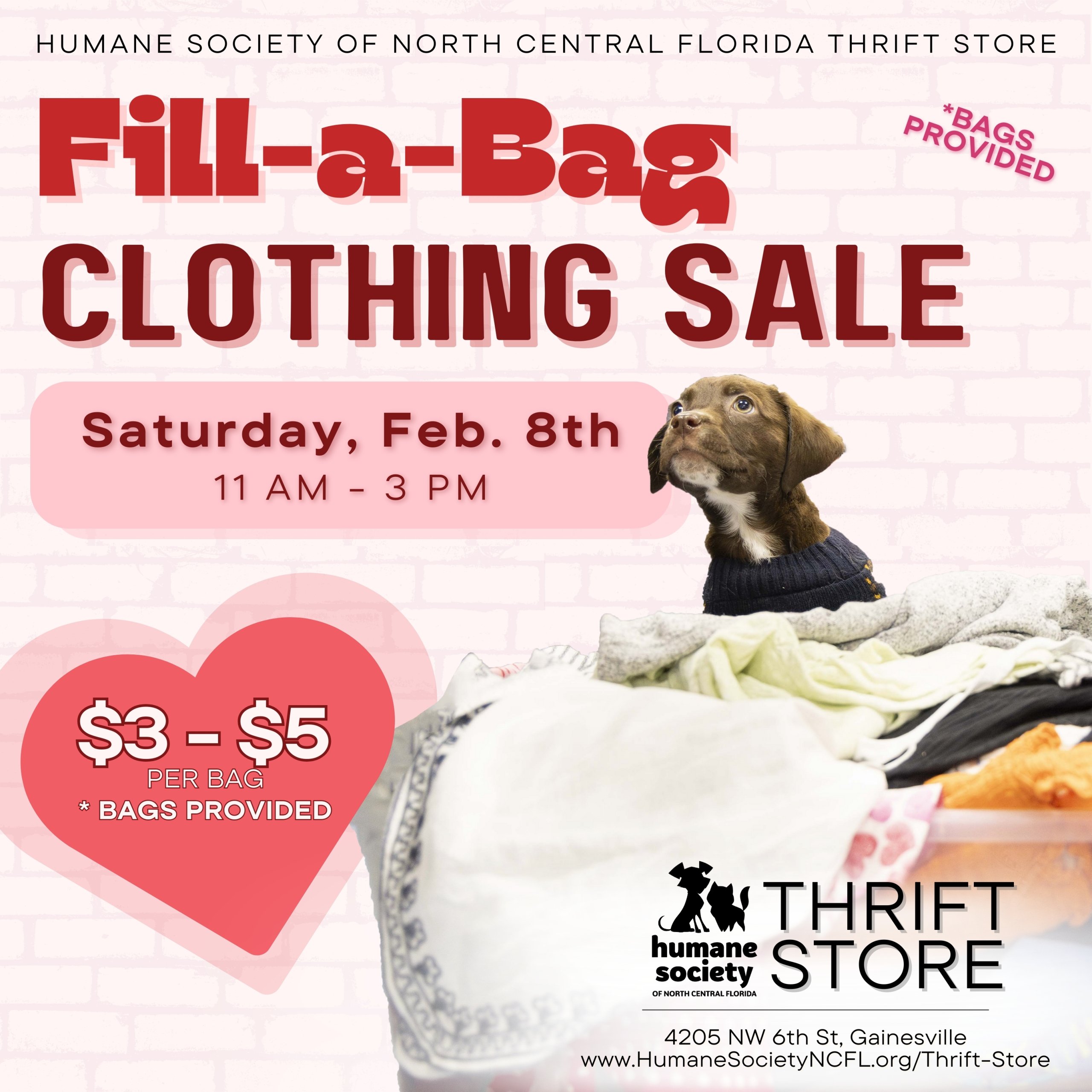 fill a bag clothing sale