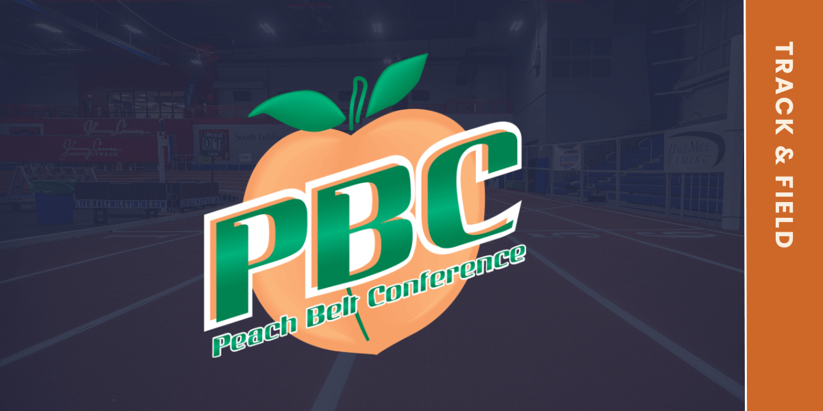 Logo for 2025 Peach Belt Indoor Track and Field Championships