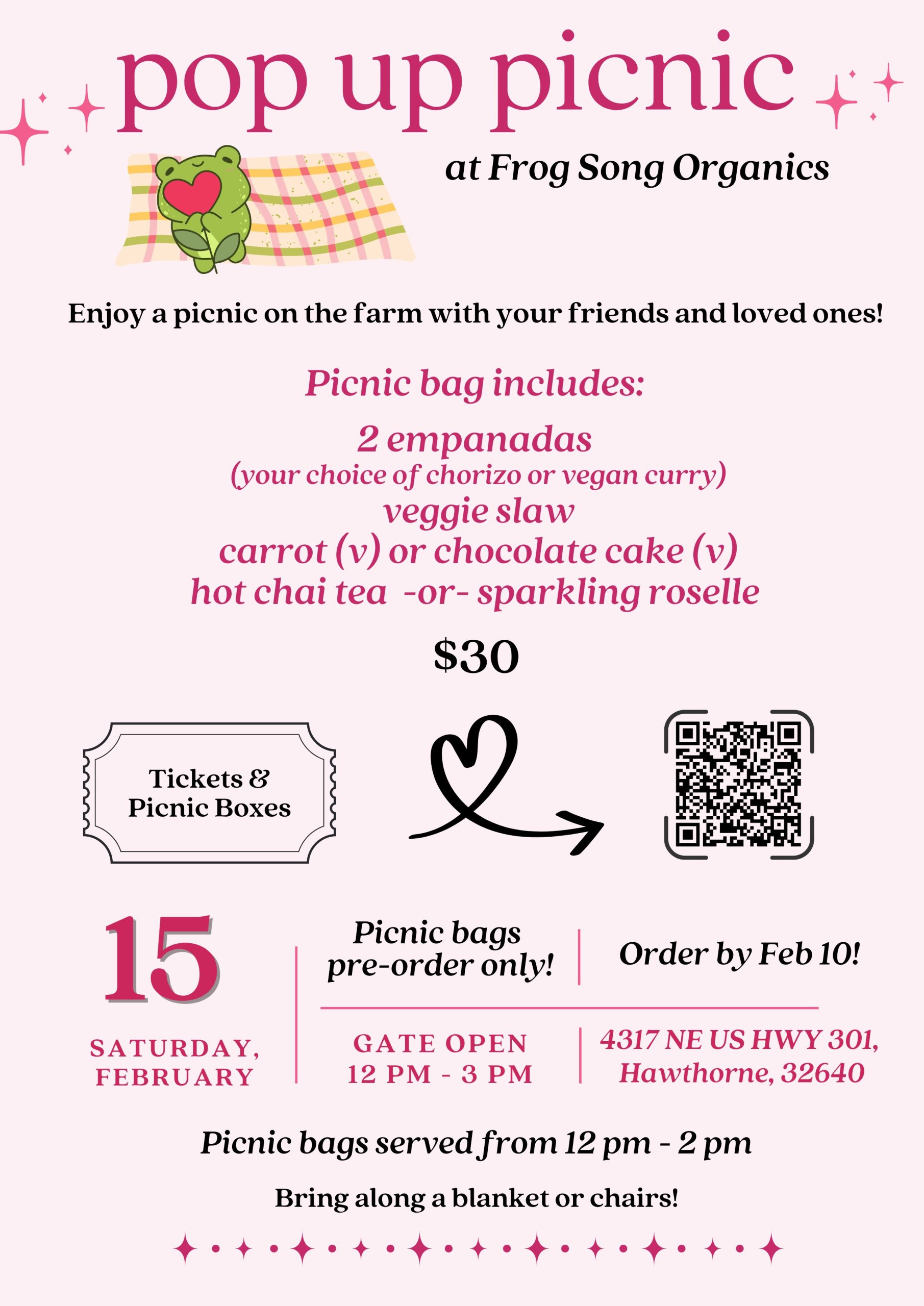 pop up picnic at frog song organics