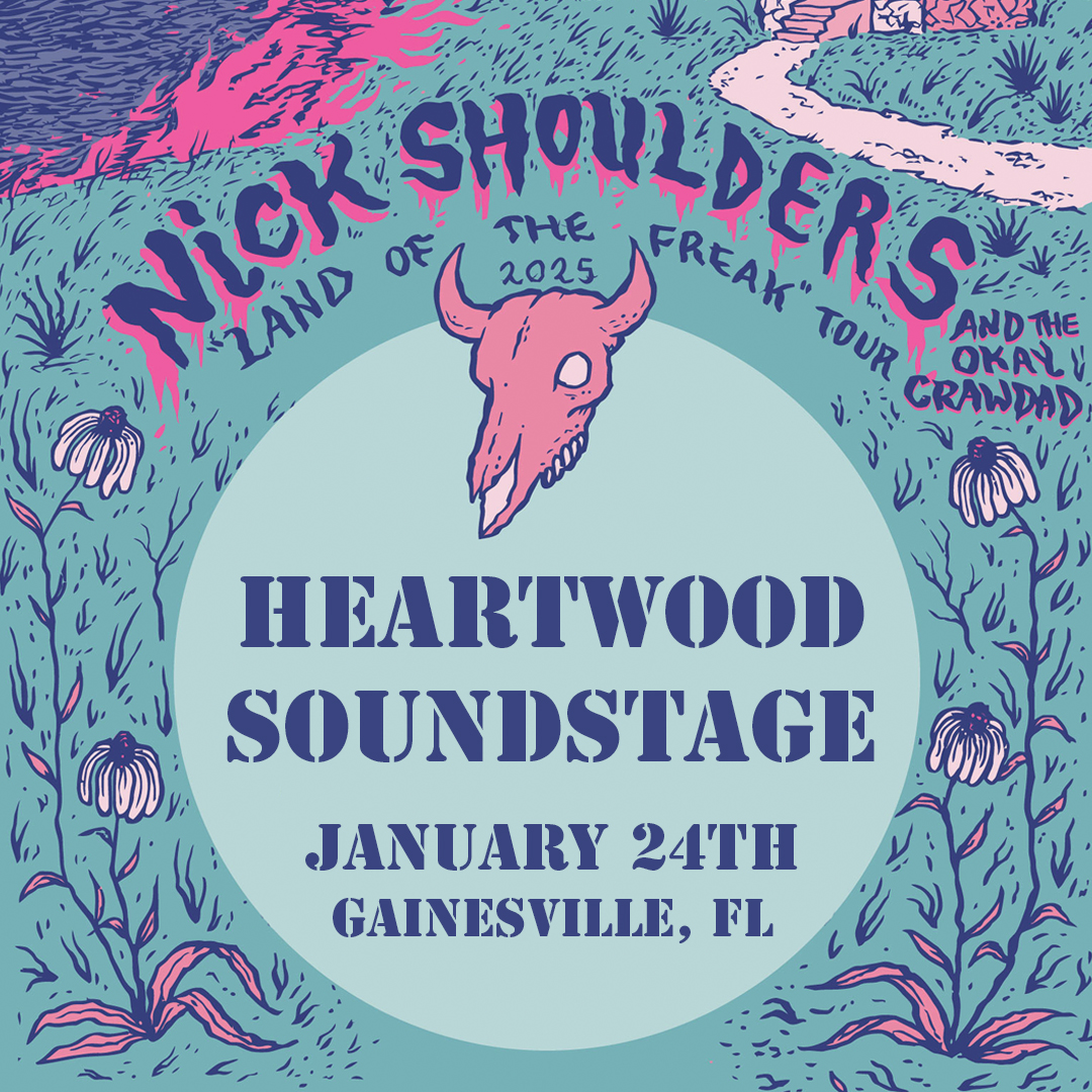 Tour flyer for Nick Shoulders & The Okay Crawdad