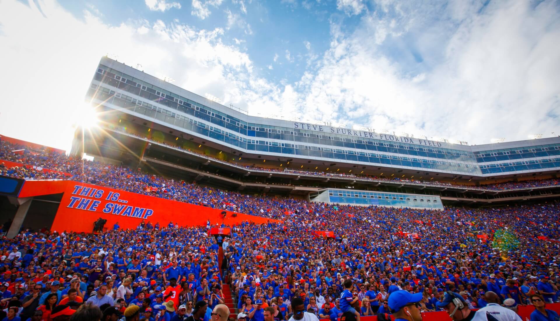 a large crowd of people in a stadium