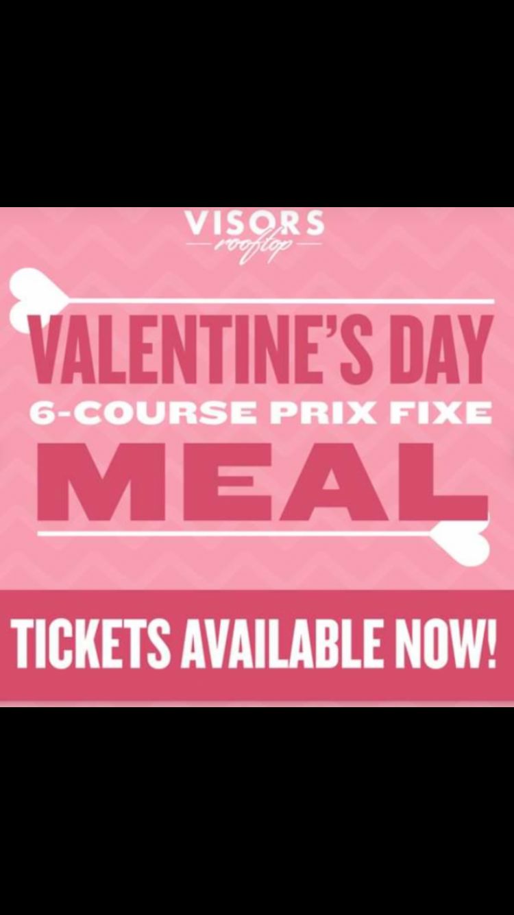 visors valentines meal