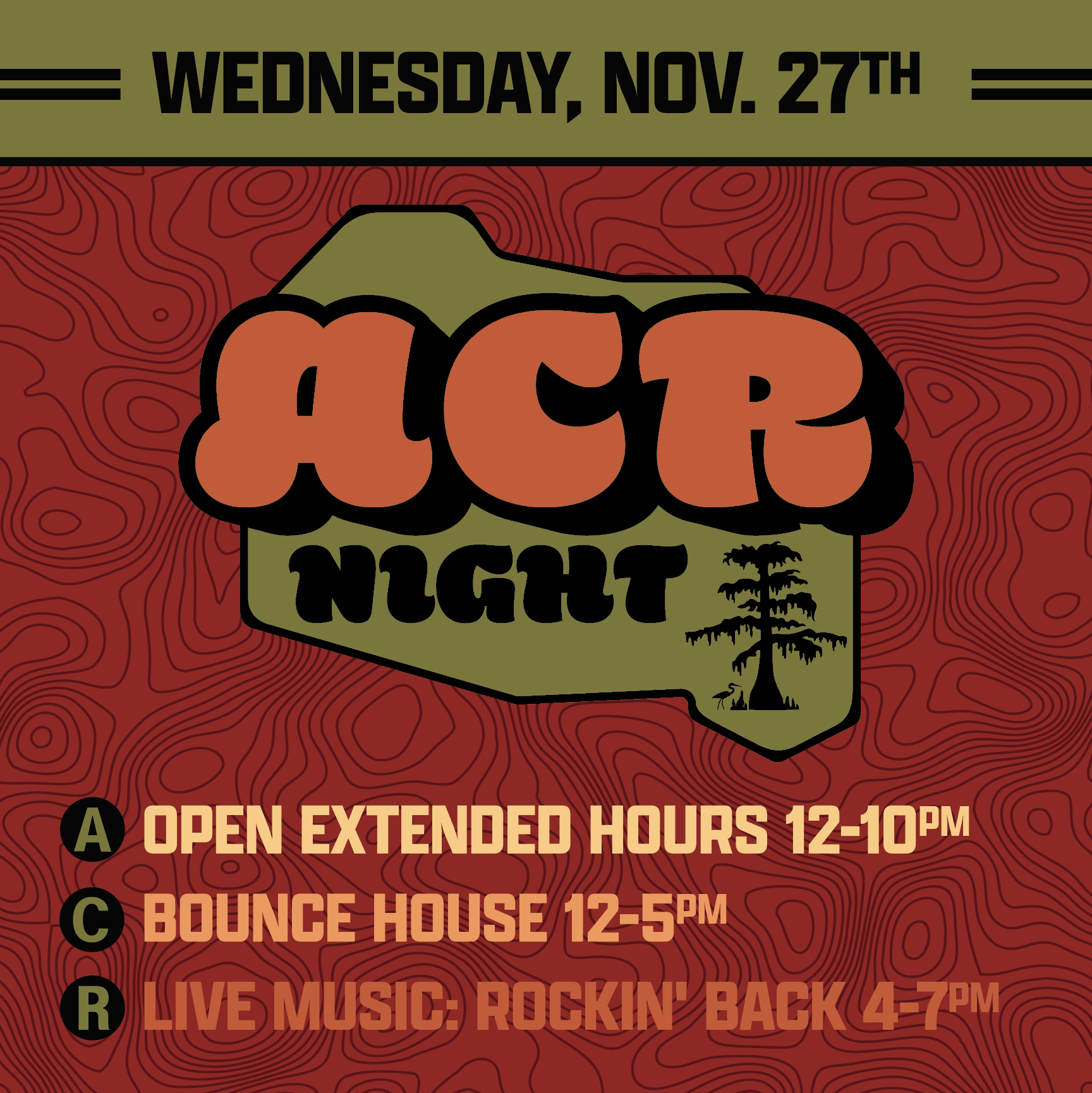 ACR Night at swamp head brewery