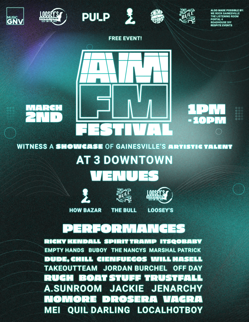 AM/FM festival poster