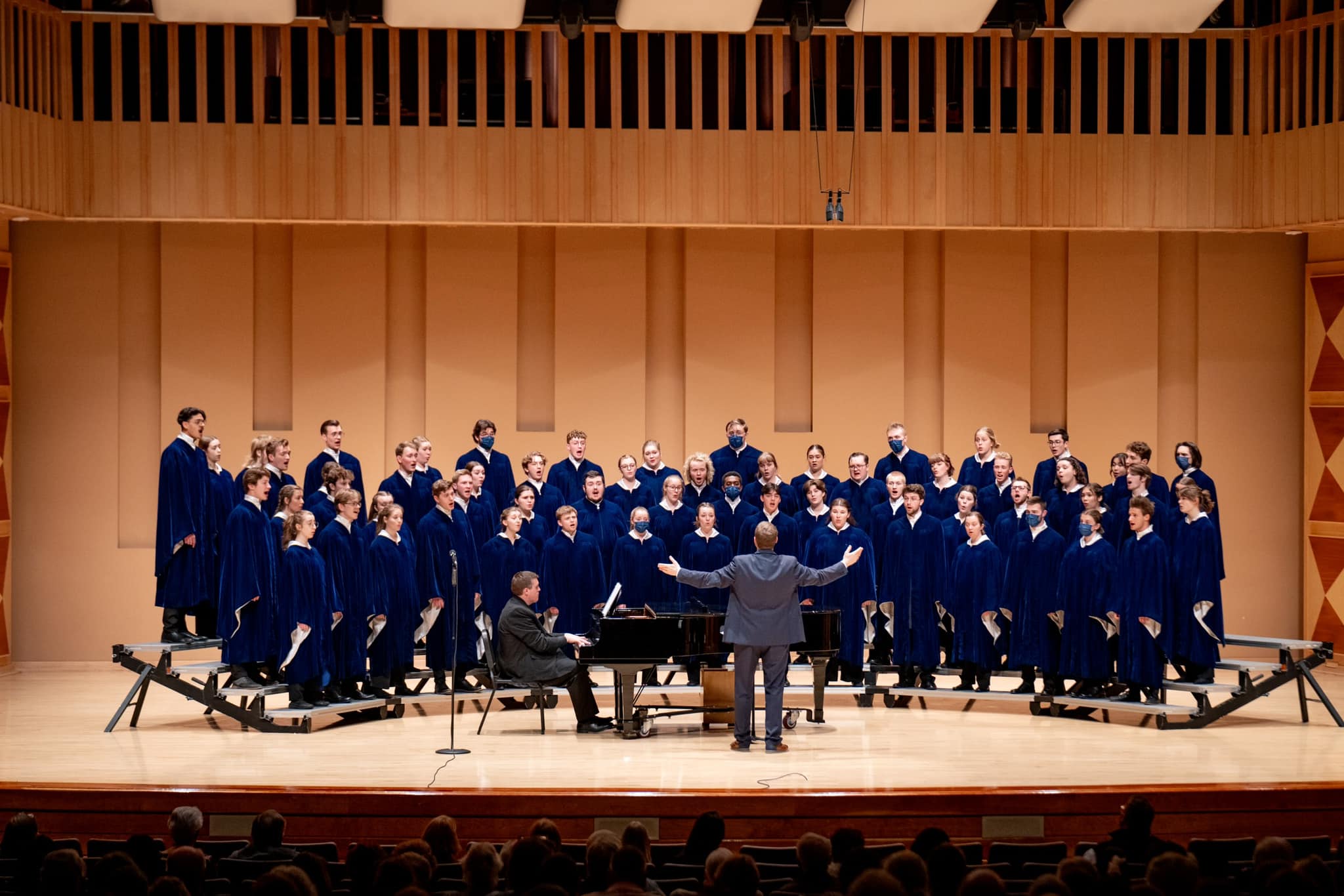 Concordia choir on stage