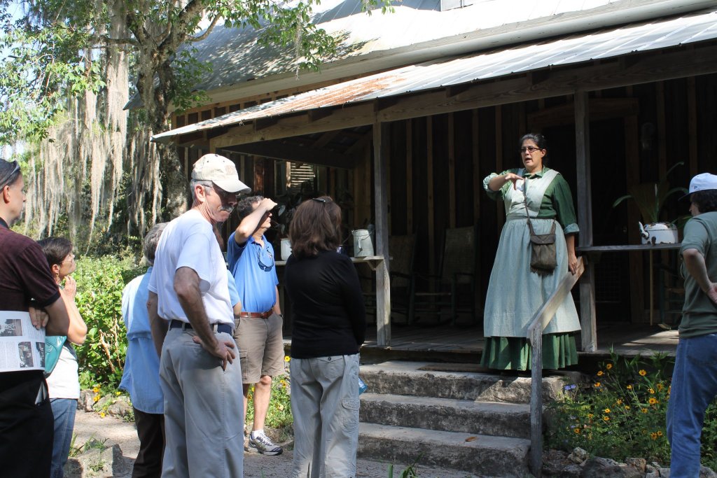 Ranger talking to attendees