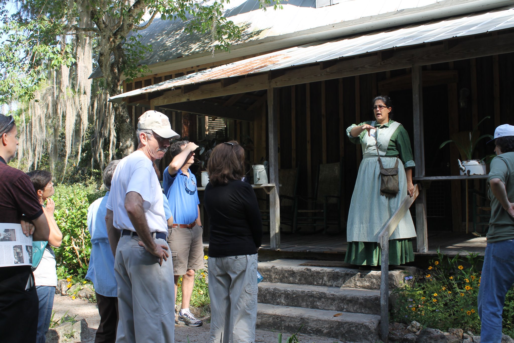 ranger talking to visitors