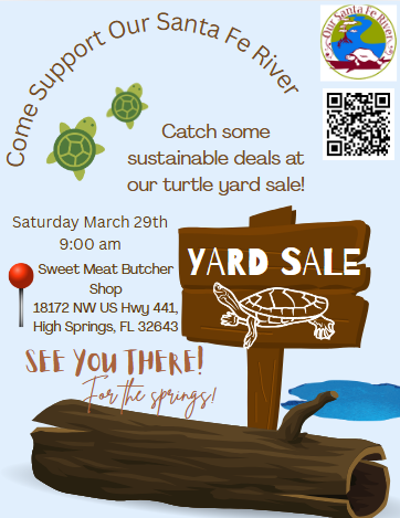 our santa fe river yard sale poster