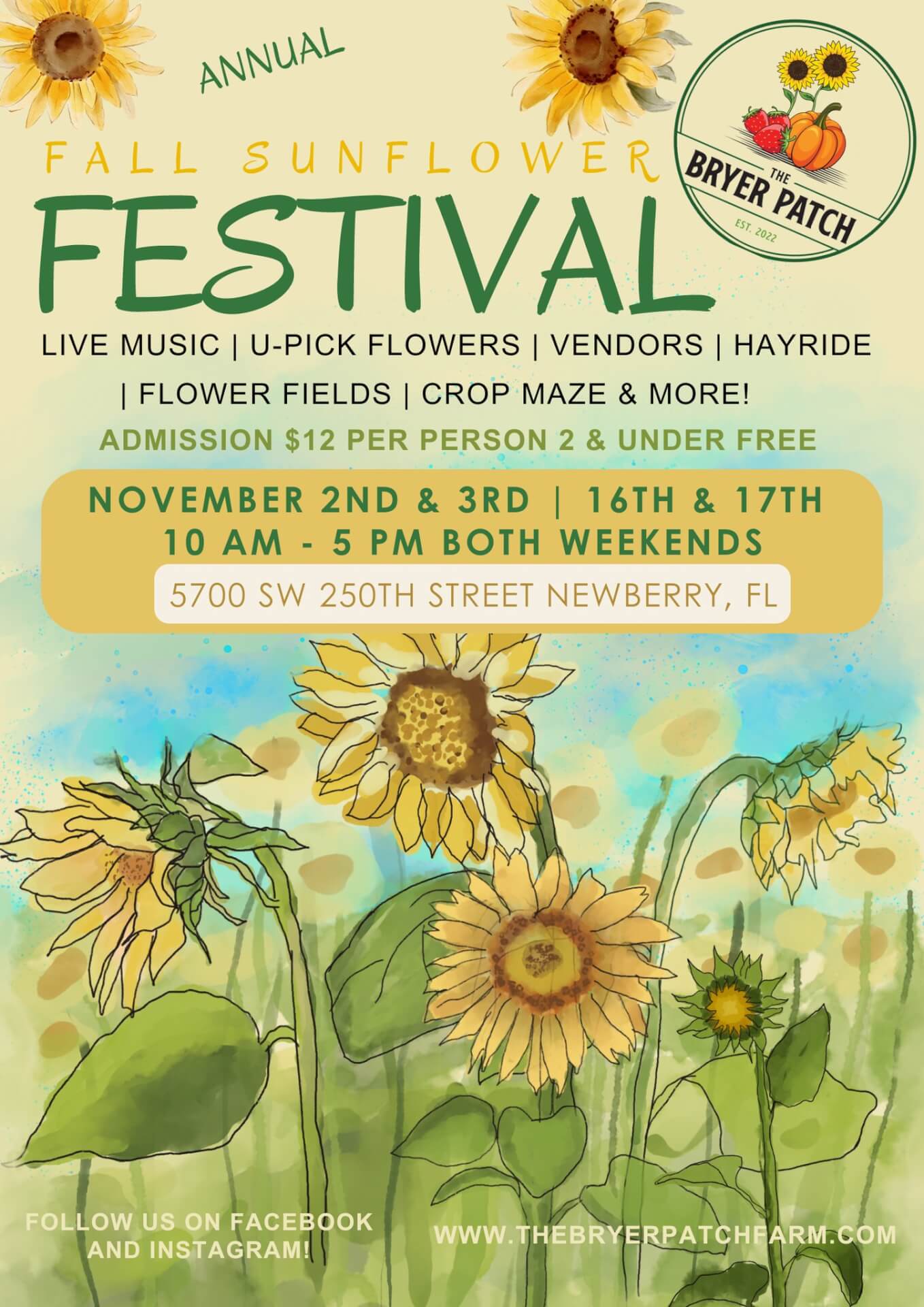 fall sunflower festival