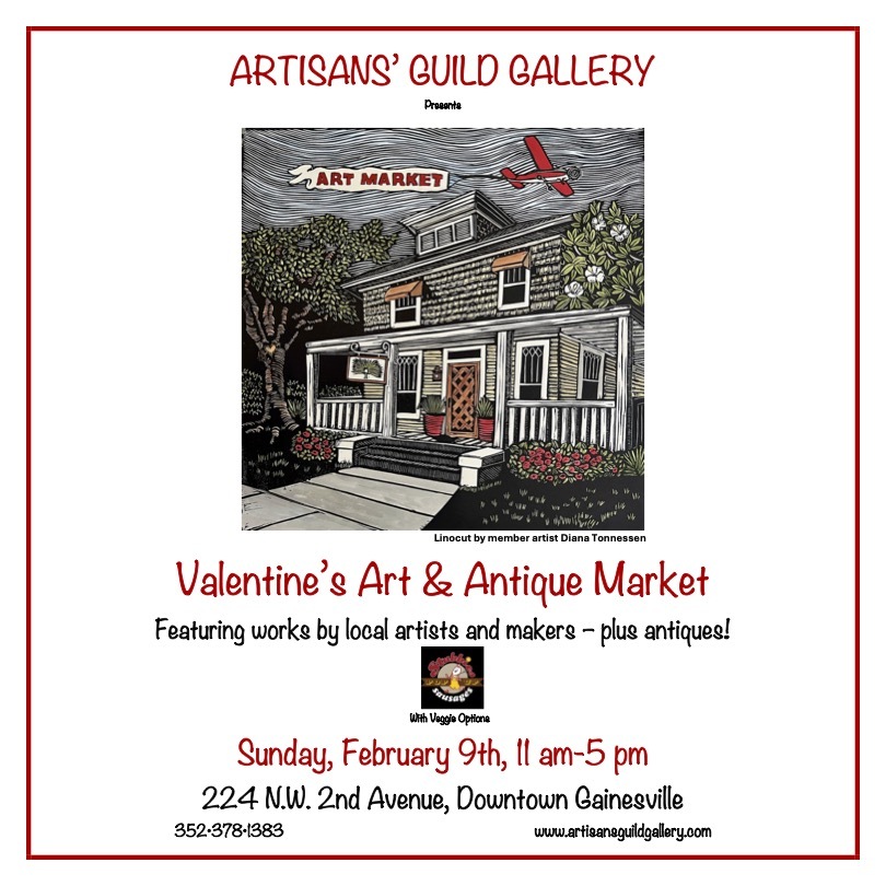 valentines market at artisans guild gallery